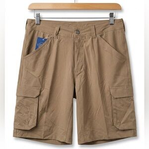 NWT• West Marine Tiller Brown Cruiser Cargo Shorts 36